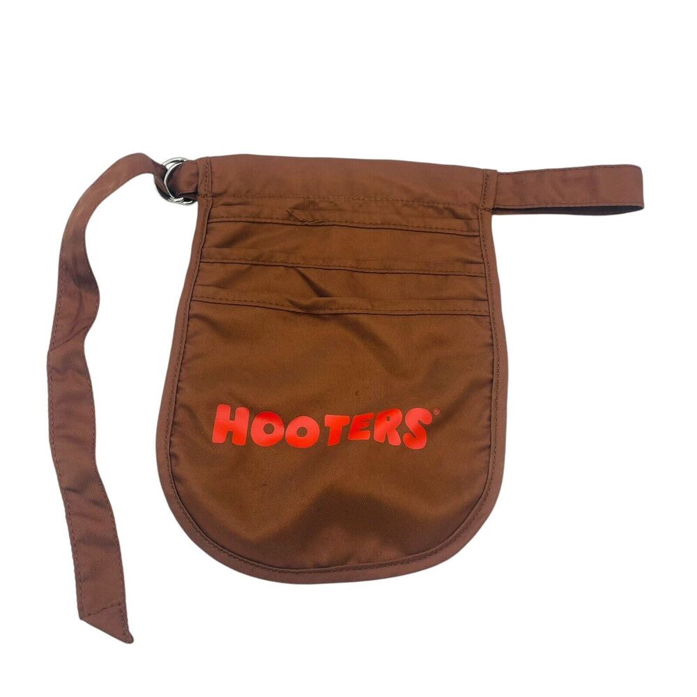Hooters Waitress Uniform Apron Brown Money Pouch